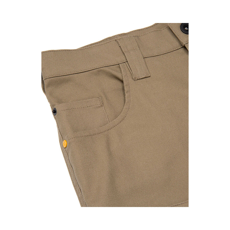 utilitybroek voor heren met dubbele voorkant stretch en canvas rechte pasvorm.