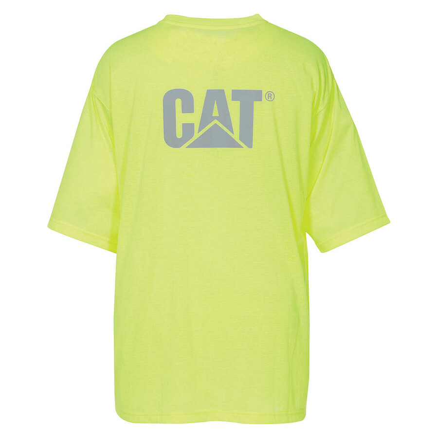 heren t-shirt met reflecterend logo en borstzak