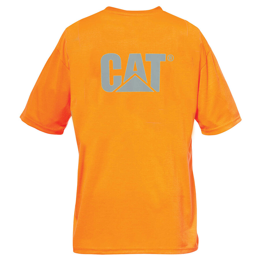 heren t-shirt met reflecterend logo en borstzak