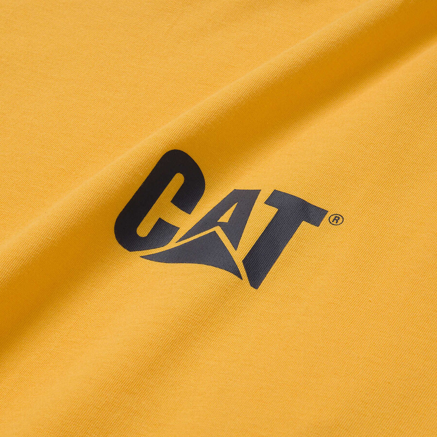 heren t-shirt met lange mouwen en logo van het handelsmerk.