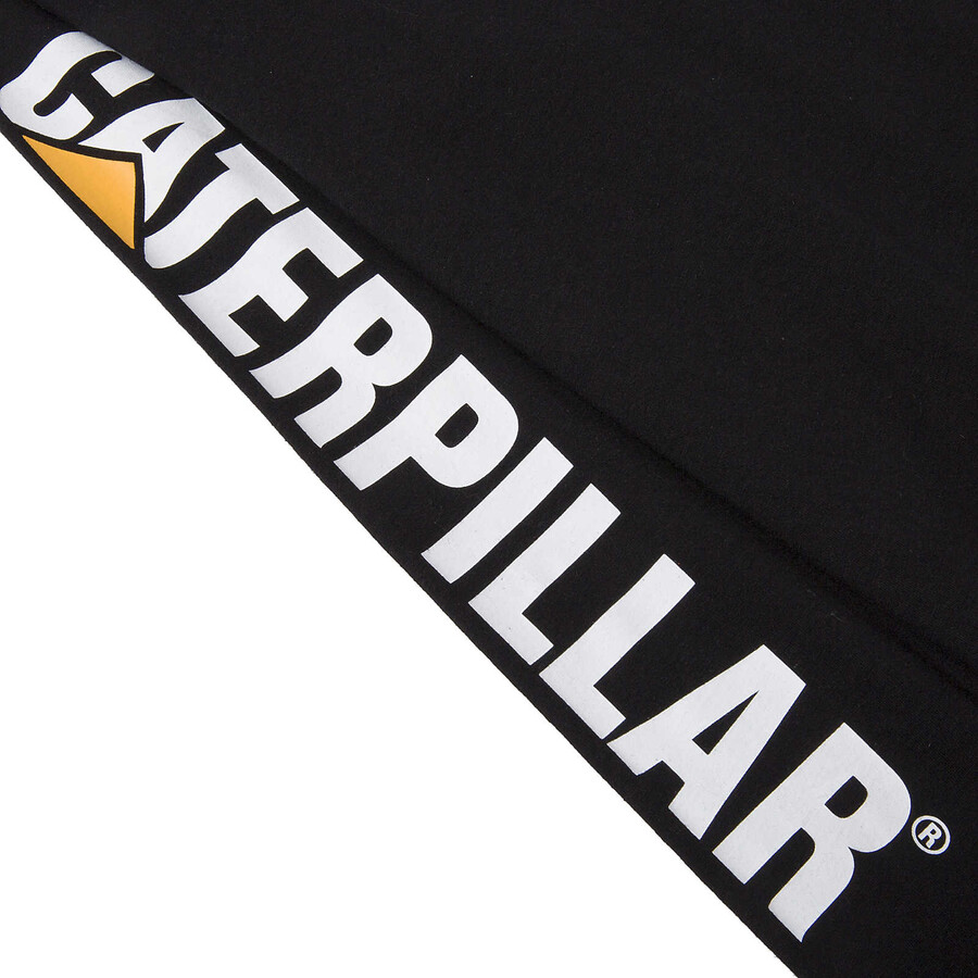 heren t-shirt met lange mouwen en logo van het handelsmerk.