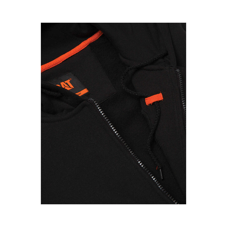 vlamvertragende middelzware hoodie met volledige ritssluiting voor heren