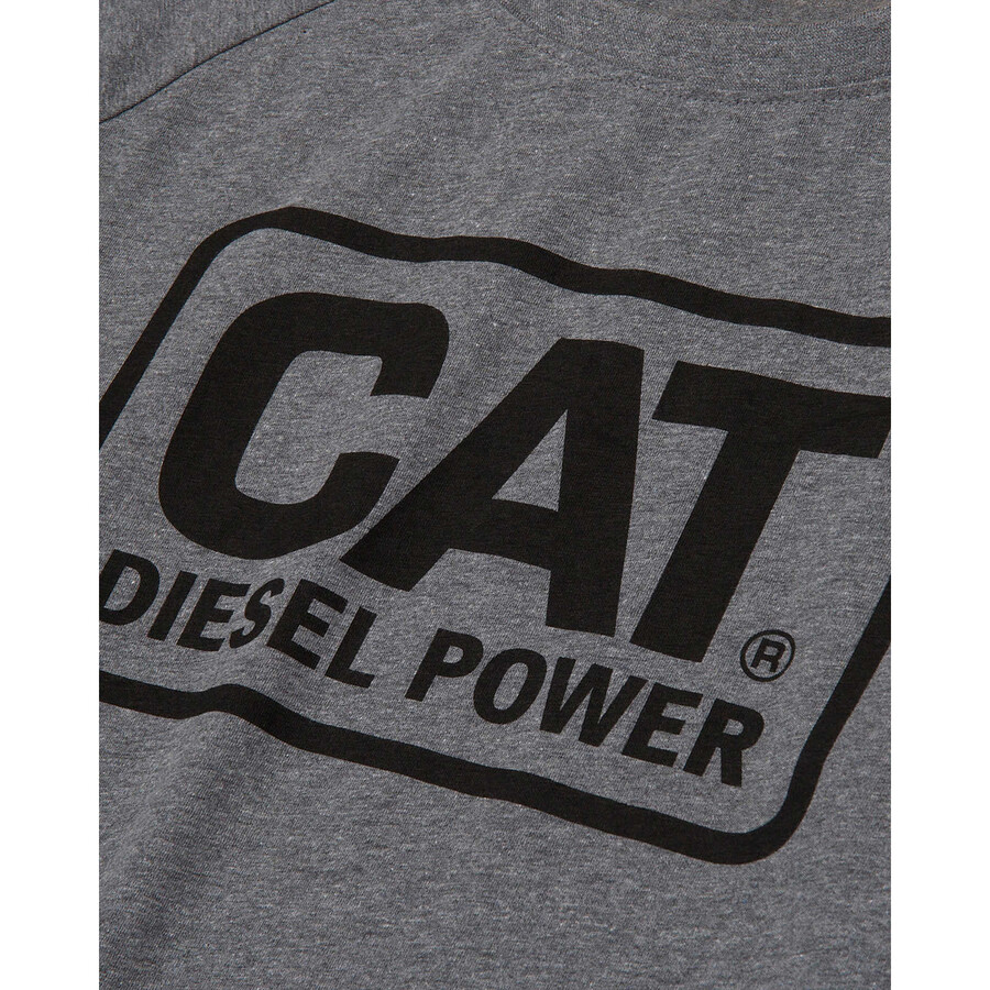 heren cat diesel power t-shirt met lange mouwen