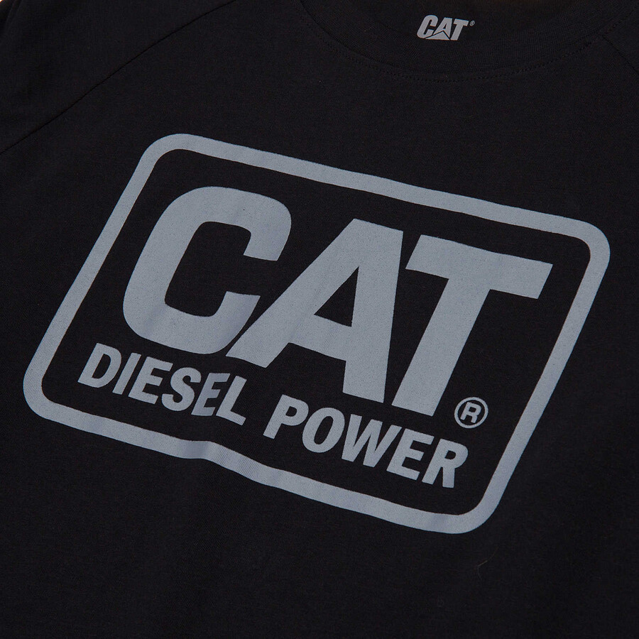 heren cat diesel power t-shirt met lange mouwen