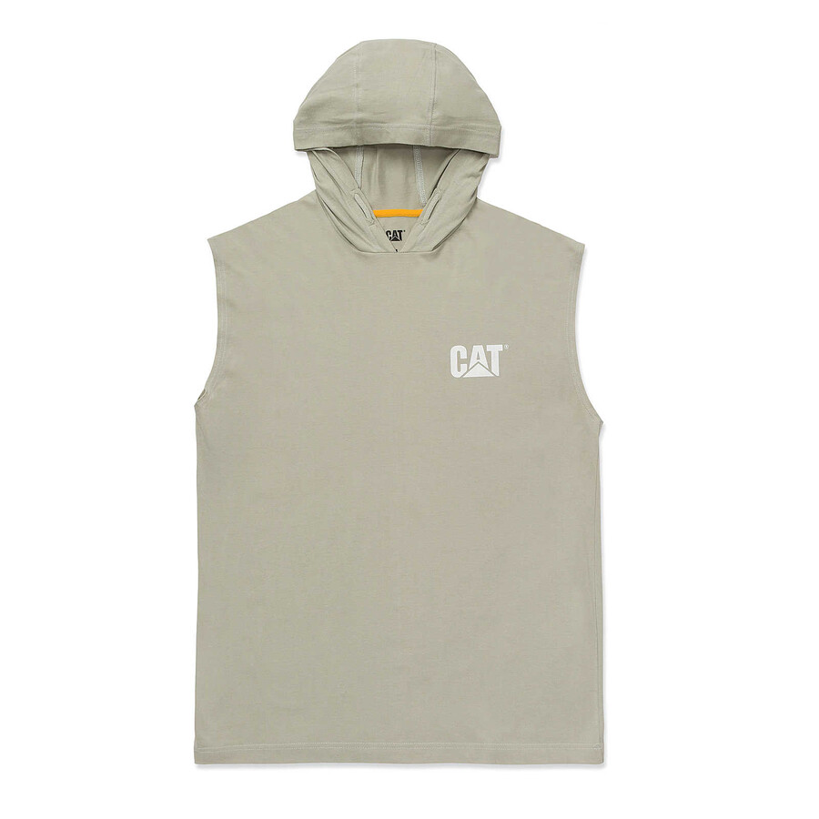 mouwloos t-shirt met capuchon voor heren