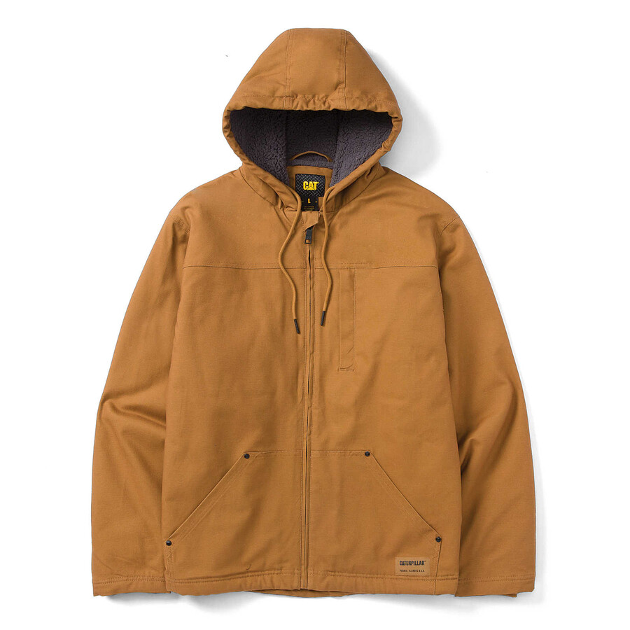 herenjas met capuchon en sherpa-voering