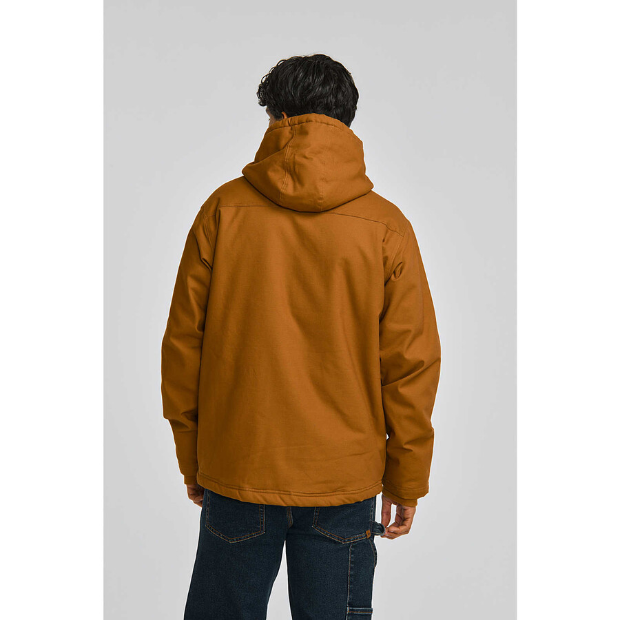 herenjas met capuchon en sherpa-voering