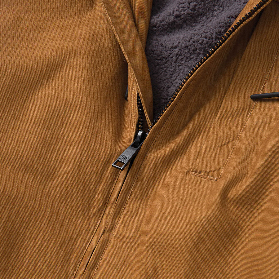 herenjas met capuchon en sherpa-voering