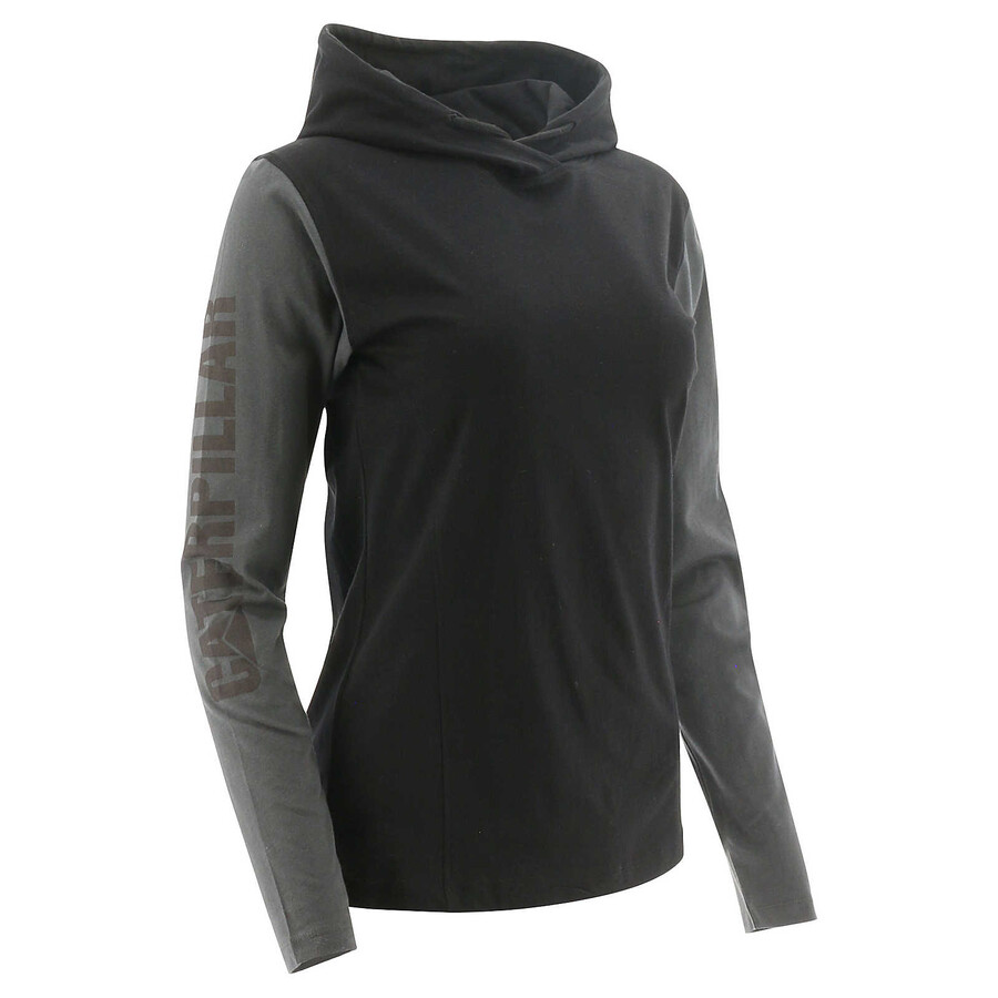 dames upf-hoodie met lange mouwen en banner
