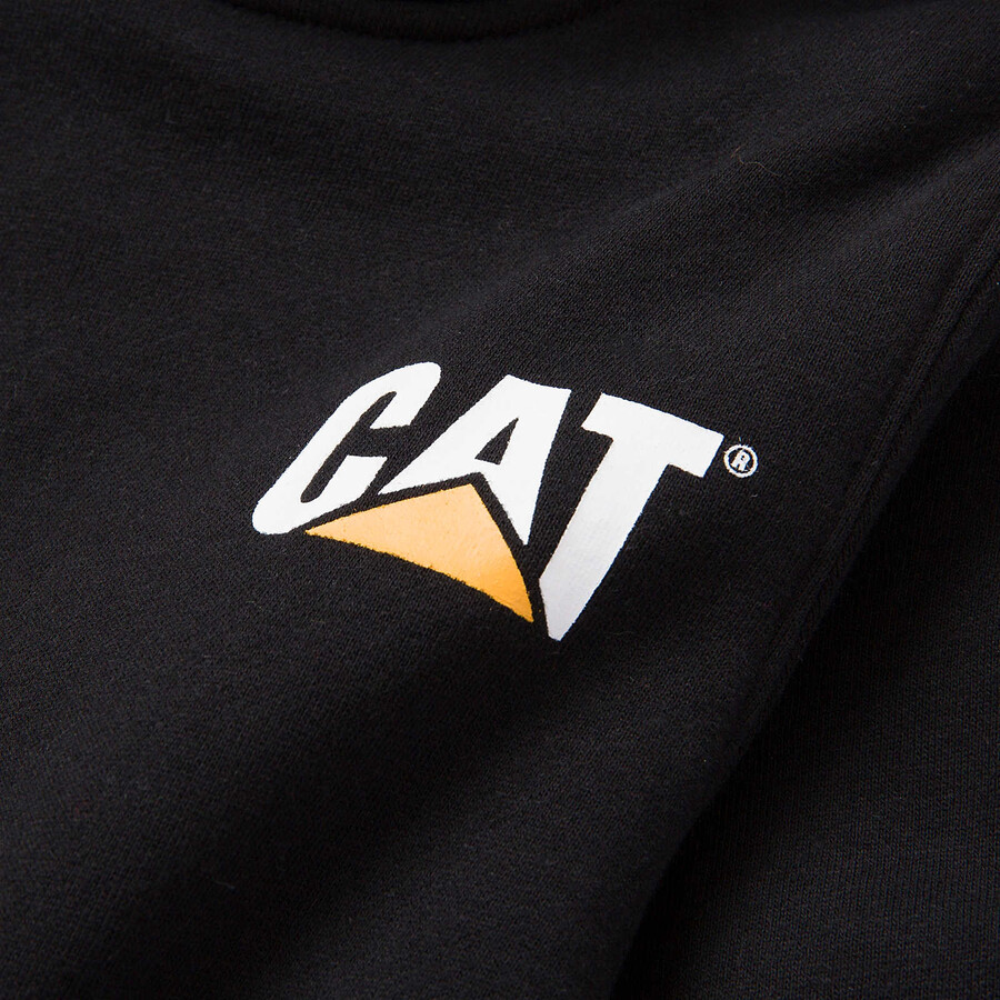 dames hoodie met logo en bannerprint