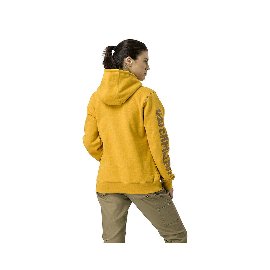 dames hoodie met logo en bannerprint