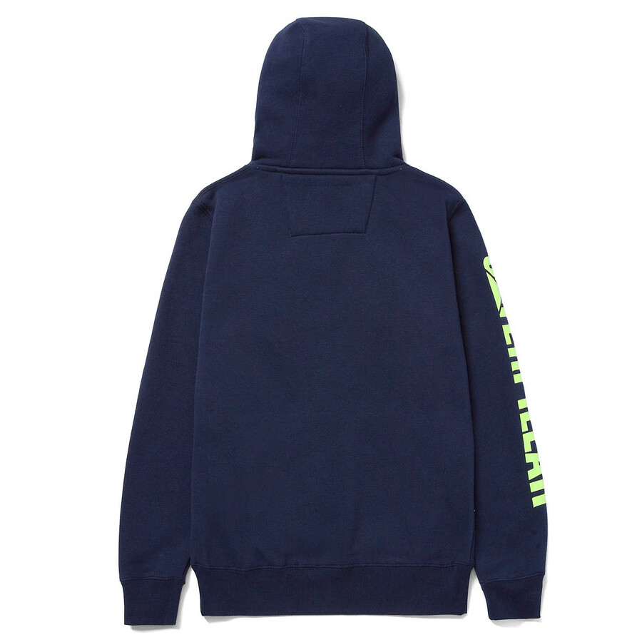 dames hoodie met logo en bannerprint